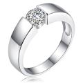Fashion Jewellery Silver Plated Crystal Lover Rings For Women / Girls. 