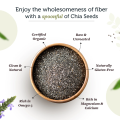 Husnain Dawakhana | Organic Chia Seeds | rich source of omega 3, calcium, vitamins | 250g. 