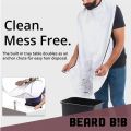 Men's Shave Beard Collector Non-Stick Beard Shaving Cape With Strong Suction Cup Men Gift Beard Gathering Cloth Bib Apron. 