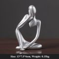 【HOT】 Resin Statue Abstract Thinker Figurine Home Office Decor For Shelf Handmade Crafts Sculpture Modern Art Small Ornaments. 