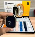 Crown 7+1 Ultra 2 Smart Watch 7+1 Full HD Display Wireless Charger & Bluetooth Calling Smart Watch With 7 Different Straps. 