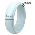 Band Gym Rubber Men Silicone Wedding Ring. 