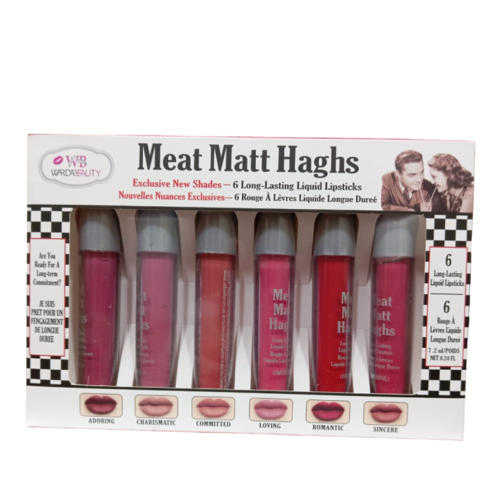 Warda Beauty Meat Matt Haghs 6 Colors Liquid Lip Gloss