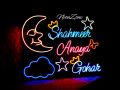 Name Light - Name Neon Sign - Customise Name signs - Alphabet Letters with Crown Or Heart - With free Power Supply. 