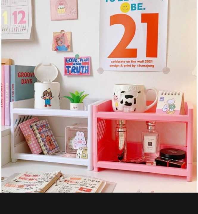 HTS%20%20%20Plastic%20Double%20Layer%20Foldable%20Storage%20Rack%20Desktop%20Stationery%20Organizer%20Accessories%20Office%20School%20Supplies%20Organizers%20-%20Image%203