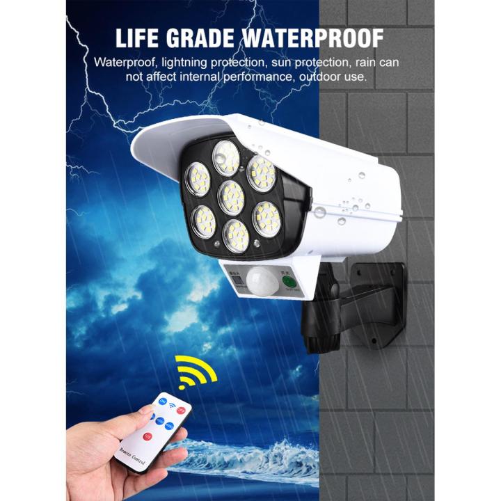 LED Solar Camera Style Power Light PIR Motion Sensor Outdoor Wall Lamp Fake_ Camera Shape