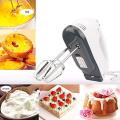 Electric 7 Speed Hand Mixer with 4 Pieces Stainless Blender, Bitter for Cake Cream Mix, Food Blender Beater for Kitchen 260 Watt Hand Blender, Egg Beater, Food Blender, Hand mixer, Stainless Steel Attachments 2 Whiskers & 2 Beaters (White). 