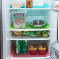 Refrigerator Mats Shelf Liners, Plastic Self-Adhesive Refrigerator Liners Washable Can Be Cut Waterproof Refrigerator Pads Fridge Mats Drawer Table. 