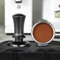 Stainless Steel Coffee Tamper Spring Loaded Tamper Leveler Coffee Bean Press Portable Espresso Hand Tamper for Portafilter Espresso Machines , 58mm. 