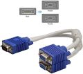 VGA Y Cable (1 Male VGA to 2 Female VGA Ports) - VGA Splitter Cable. 