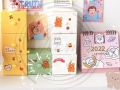Table Storage  candy-colored Macaron square storage box Non-slip Ergonomic Handle Square Shape Desk Organizer. 