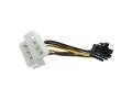 GPU POWER CABLE Molex 4-pin to 6-pin PCI Express (PCI-e) Power Adapter Cable for Video Card ( Branded ). 