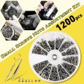 1200pcs/One set of screw boxes Garden Tool  - Screw box, screwdriver, elbow forceps. 