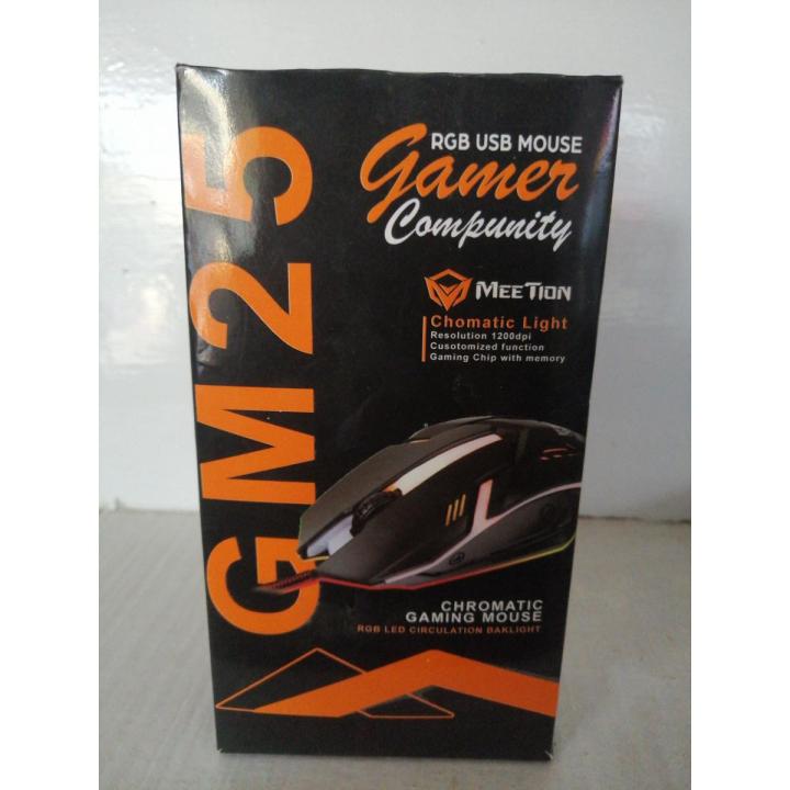 MEETION RGB Usb Mouse Gamer Compunting