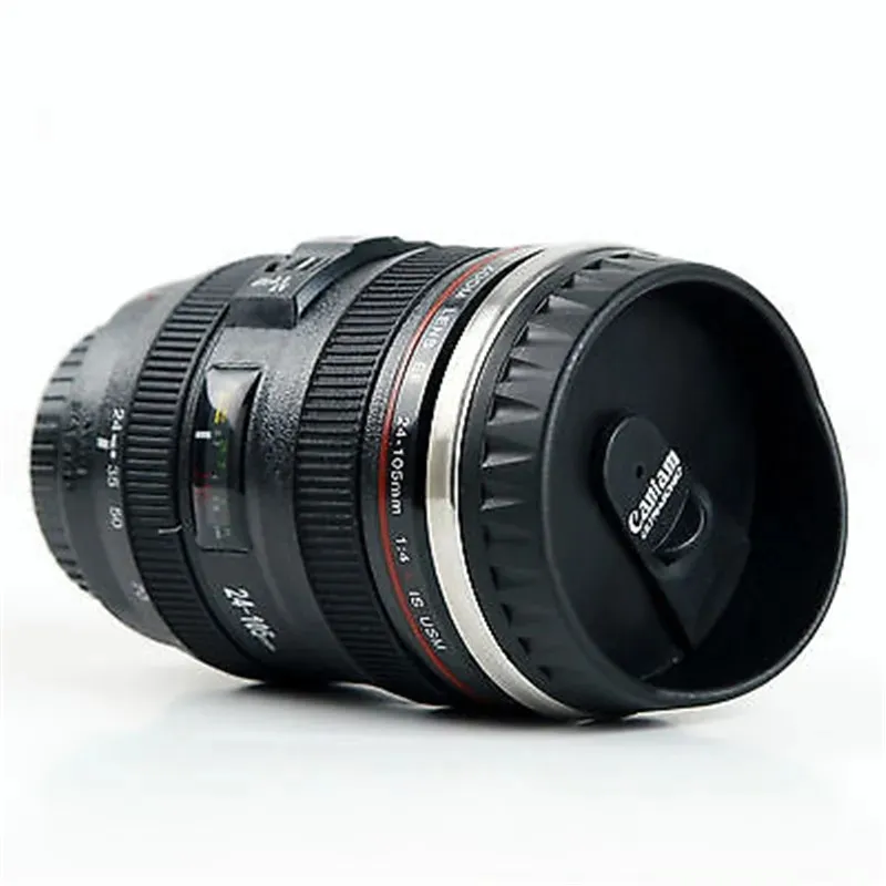 Camera Lens Travel Thermos Mug