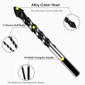 Multipurpose Drill Bits, 10-Piece 6mm Multi-material Drill Bit Set for Drilling in Tile, Glass, Concrete, Brick, Wood, and Plastic, Tungsten Carbide Tipped Masonry Drill Bit Set. 