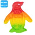 Planet X - Bubble Fidget Spinner - Dancing Penguin Parade (5"). 