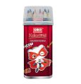 12Pcs Color pencils Oro Small Size Packed in cute Tin Jar. 
