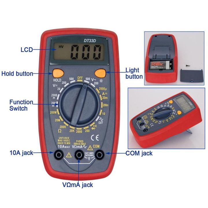DIGITAL MULTIMETER  XTMAX DT33D VOLTMETER TESTER LCR METER AMMETERS