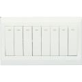 Clopal Big Switch and Sockets 8-Gang (White). 