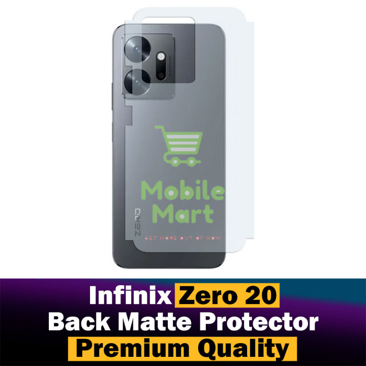 Infinix Zero 20 Back Protector Carbon Fiber Matte Soft Skin Sheet For Zero 20