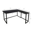 L-Shaped Desk Detachable & Portable Computer Gaming Desk for Home Office and Gamer Large PC Laptop Study Writing Table Workstation. 