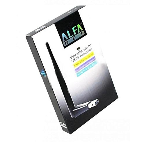 Alfa wifi Net Wireless-N USB Adapter (soft AP Wifi Utility) For Pc - also for receiver with CD easy install driver