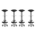 4 Pack Toilet Tank to Bowl Bolt Kits Cistern Bolts Kit,Stainless Steel Toilet Pan Fixing Fitting with Double Gaskets. 