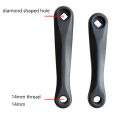 MeterMall 140mm/152mm Children Bicycle Cranks Aluminum Alloy Left Crank Arm Set For 7/8/9 Speed Mountain Bike Crankset. 