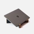 ENRG X-Cross Laptop Stand Support 13 to 17 Inches MDF Wood Feel Organic Portable Inter-lock Design Cooling Air Flow Design Folding. 