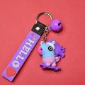 BT21 / BTS (Tata, Shooky, Mang, Koya and Cooky) - cartoon character / action figure keychain for kids (girls and boys) - bag hanging accessories / key chain. 
