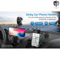 Car Mobile Phone Holder for Dashboard Windshield Desktop - Telescopic One Touch Long Neck Arm Adjustable Quick Stand Technology 360 Degree Rotation Clamp Ultimate Reusable Suction Cup Mount. 
