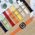 Silicone Ocean Band Strap for Smart Watch Ultra 8 7 6 5 4 SE 45mm 49mm 44mm 42mm. 