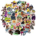 10 Pcs/Pack Hip Hop Rock Graffiti Music Fashion World Cool Waterproof Stickers for Laptop Mobile Car Bike Bicycle Fridge Skateboard PC TV Guitar. 
