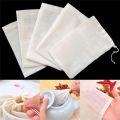 10 Pieces 8x10cm Drawstring Cotton Bags Straining Muslin Bags Reusable Bag Soap Herb. 