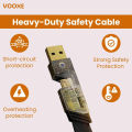 VOOXE 4-in-1 65W Fast Charging Magnetic Cable | USB-A to Type-C & iPhone, Type-C to Laptop | Nylon Braided, Multi-Purpose Data Cable. 