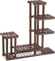 Wooden  Plant Stand Multiple Flower Pots Shelf Indoor Outdoor Planter Display Stand Patio Garden Corner. 