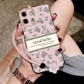 Casing Vivo Y28 4G phone case softcase liquid silicone protector smooth cover new design aesthetic luxury retro bracelet for girl ddxybh01. 