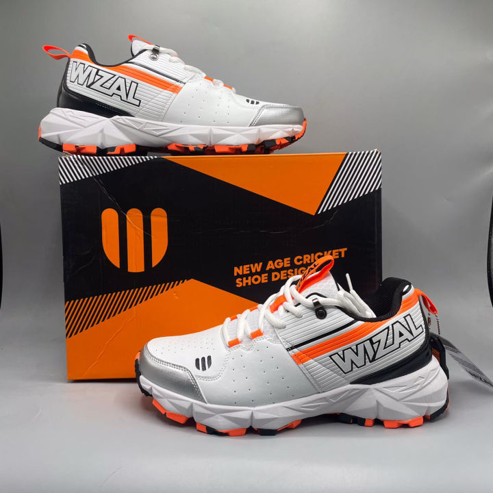 Wizal Men’s Cricket Gripper Shoes – Lightweight, Non-Slip Sports Footwear with Strong Grip for Cricket & Running