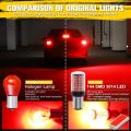 Double Point RED Led Light Bulbs For Car (2 Pcs) 1157 BAY15D For Brake Light Or Turn Signal Waterproof, High Quality, Super Brightness Hazard / Blinker led Lights. 