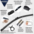 For Toyota C-HR C HR CHR IZOA AX10 AX50 2018 2019 2020 2021 2022 Wiper Blade Rubber Windshield Windscreen Window Car Accessories. 