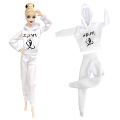 NK 1 Set Casual Running Wear Fashion Sportswear Exercise Gym Clothes For Barbie Doll Accessories Doll Girl' Dressing Up Toy JJ. 