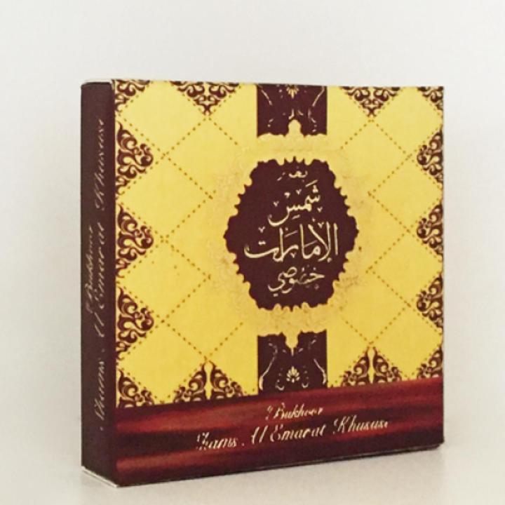 Oudh Bakhoor Shams Al Emarat Khususi Incense Powder - 40gr bar