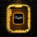 Acrylic Modern Light Wall Clock, Neon Light Wall Clock, Night Wall Clock. 