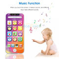 NYT Educational Toy Phone Rechargeable Learning Mobile Phone Toys Baby Kids Puzzle Phone English Learning Phone Toy With Music Led For Kids Intelligent Toys. 