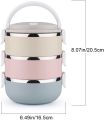 Meerubs Collection 3 Layer Lunch Box Stackable Food Grade Container. 