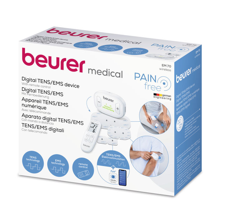 EM 70 - Wireless TENS/EMS device with remote control - Beurer