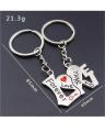 Heart Forever Love Key Rings For Couple. 