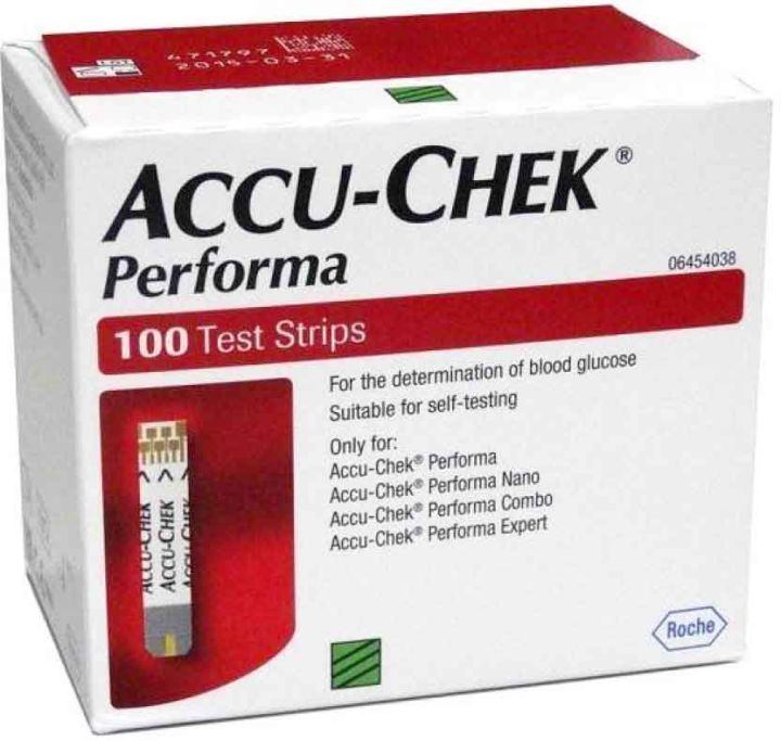Accu Chek Performa 100 strips use with only performa meter.