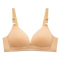 Front Open Button Maternity Bra for Women Wireless, Floral Cotton Feeding Bra (B, C, D Cup). 